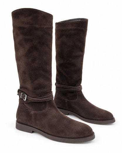 Knee High Boot Suede BROWN
