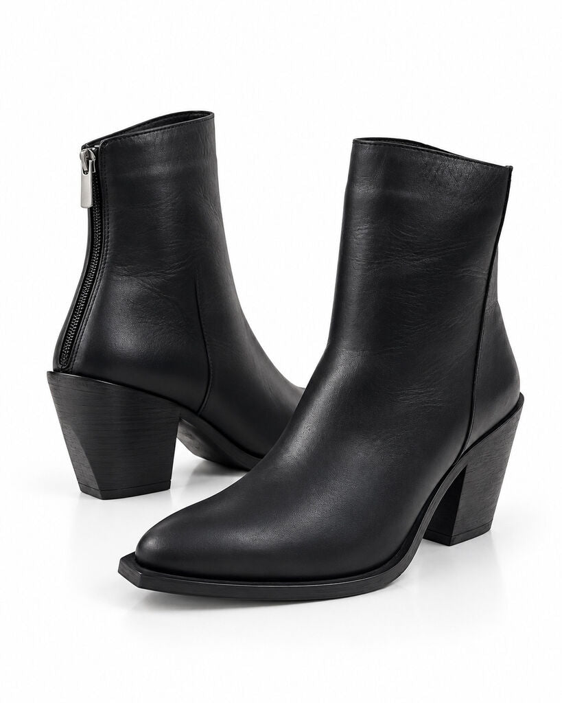 Western Boot Nappa BLACK
