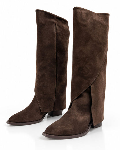 Western Boot Suede BROWN