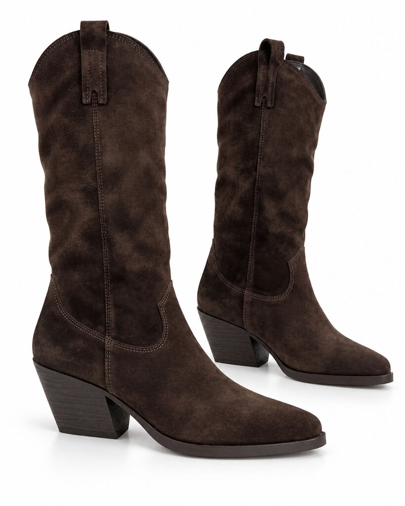 Western Boot Suede BROWN