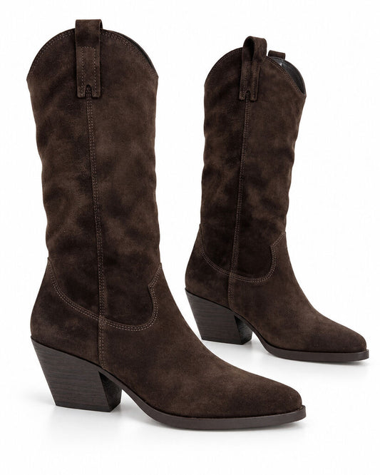 Western Boot Suede BROWN
