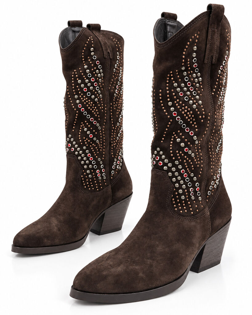 Western Boot Sue/Stud BROWN
