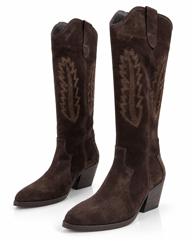 Western Boot Suede BROWN