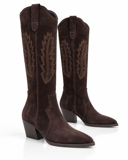 Western Boot Suede BROWN