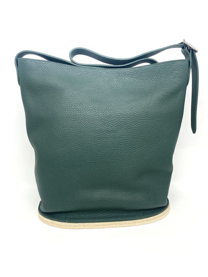 Teal Textured Tote Bag with Minimalist Design