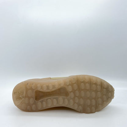 Beige Slip-On Sneakers with Wide Elastic Bands