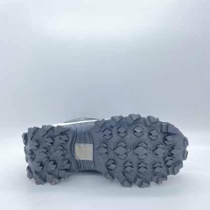 Black Mesh Trail Sneakers with Purple Accents