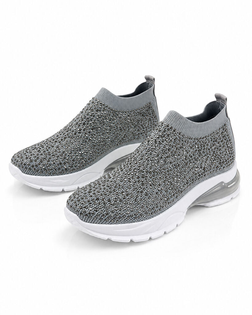 Shoes Sock/Strass GREY