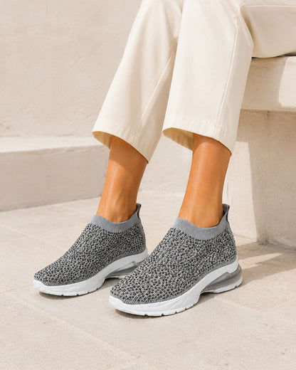 Shoes Sock/Strass GREY