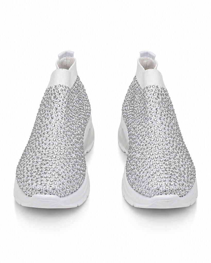 Shoes Sock/Strass WHITE