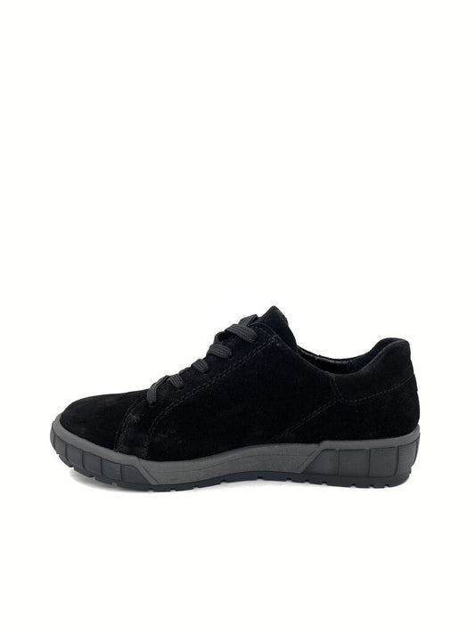 Olive Suede Low-Top Zip-Accent Sneakers