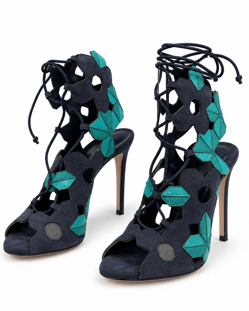 Shoes Camoscio Acq/Blu