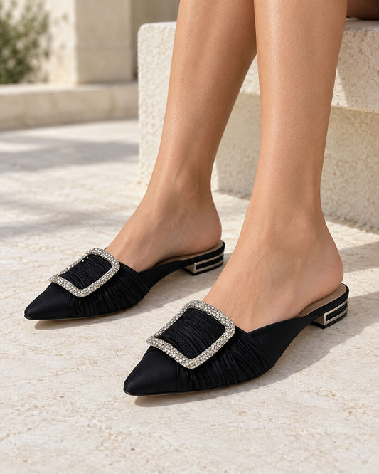 Shoes Satin NERO