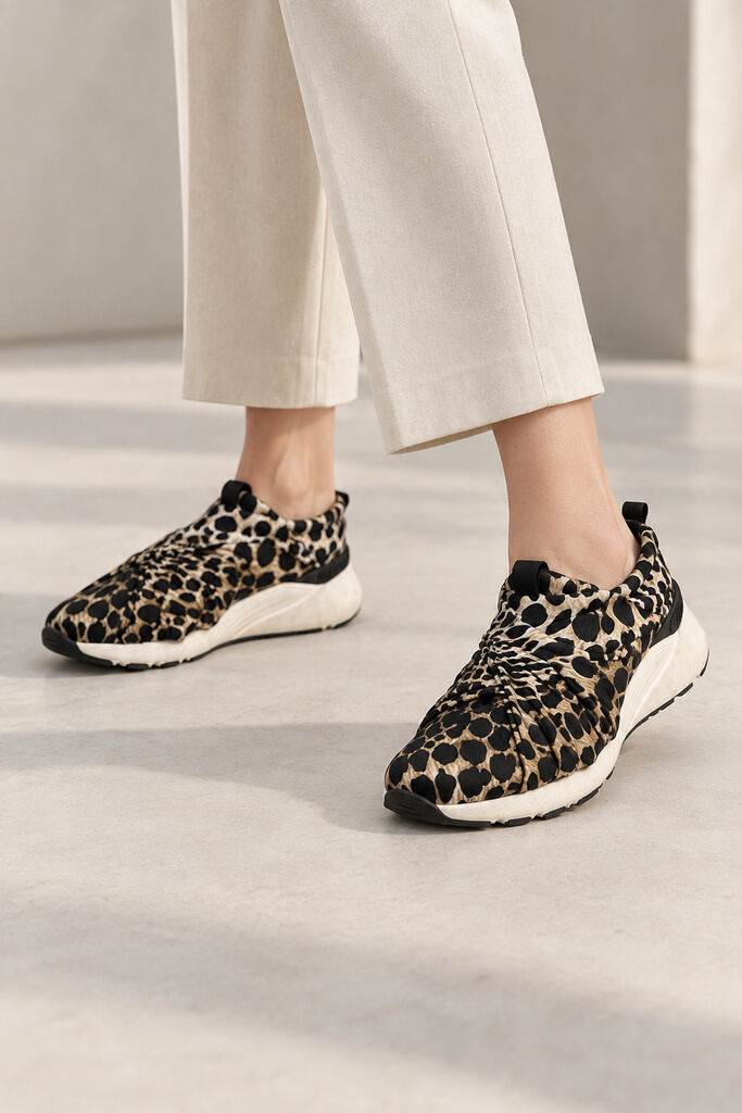 Shoes Tessuto BEI/NER