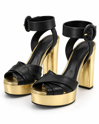 Shoes Nap/Lam NER+ORO