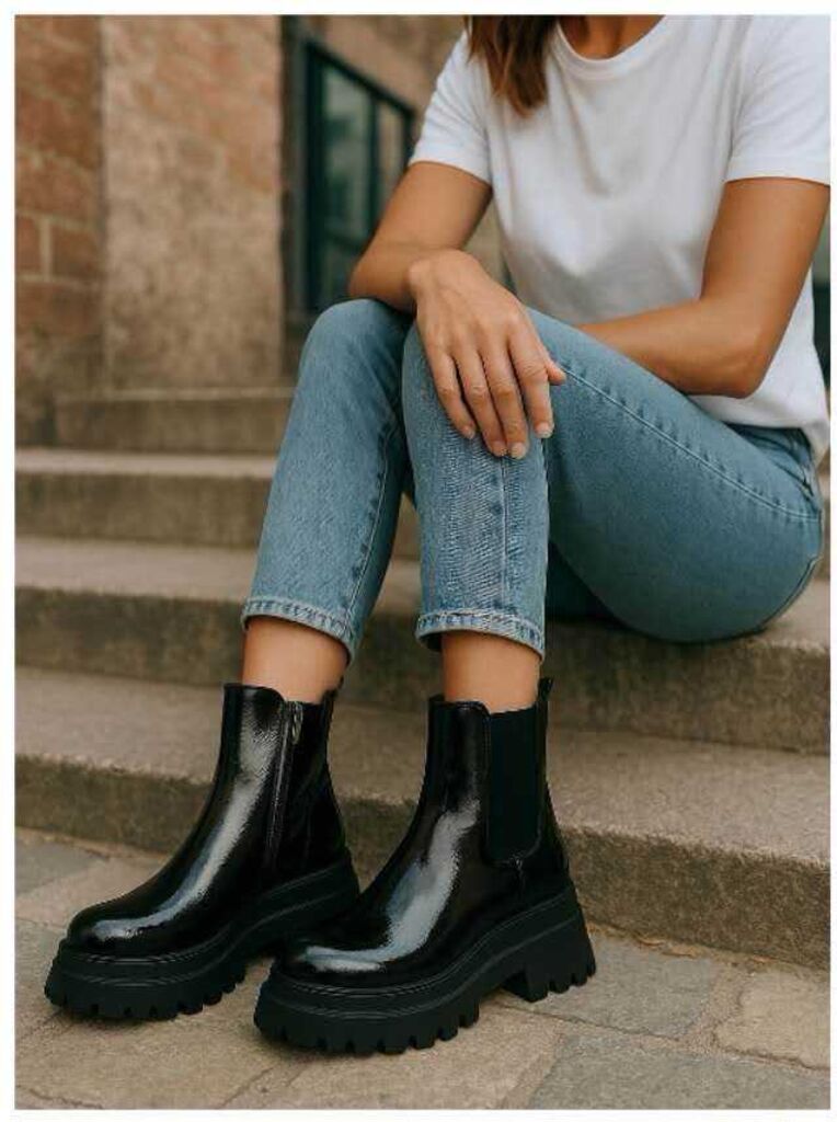 Ankle Boot Vernice BLACK