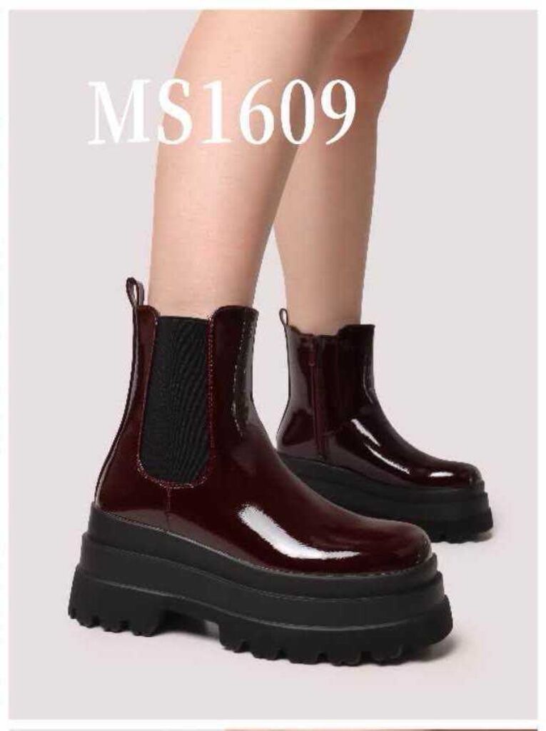 Ankle Boot Vernice WINE