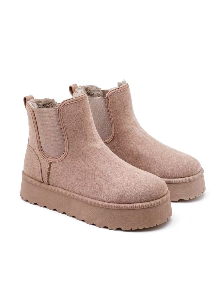 Ankle Boot Sue/Fur KHAKI