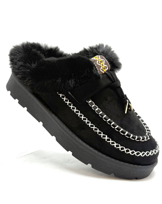 Clog Sue/Fur BLACK