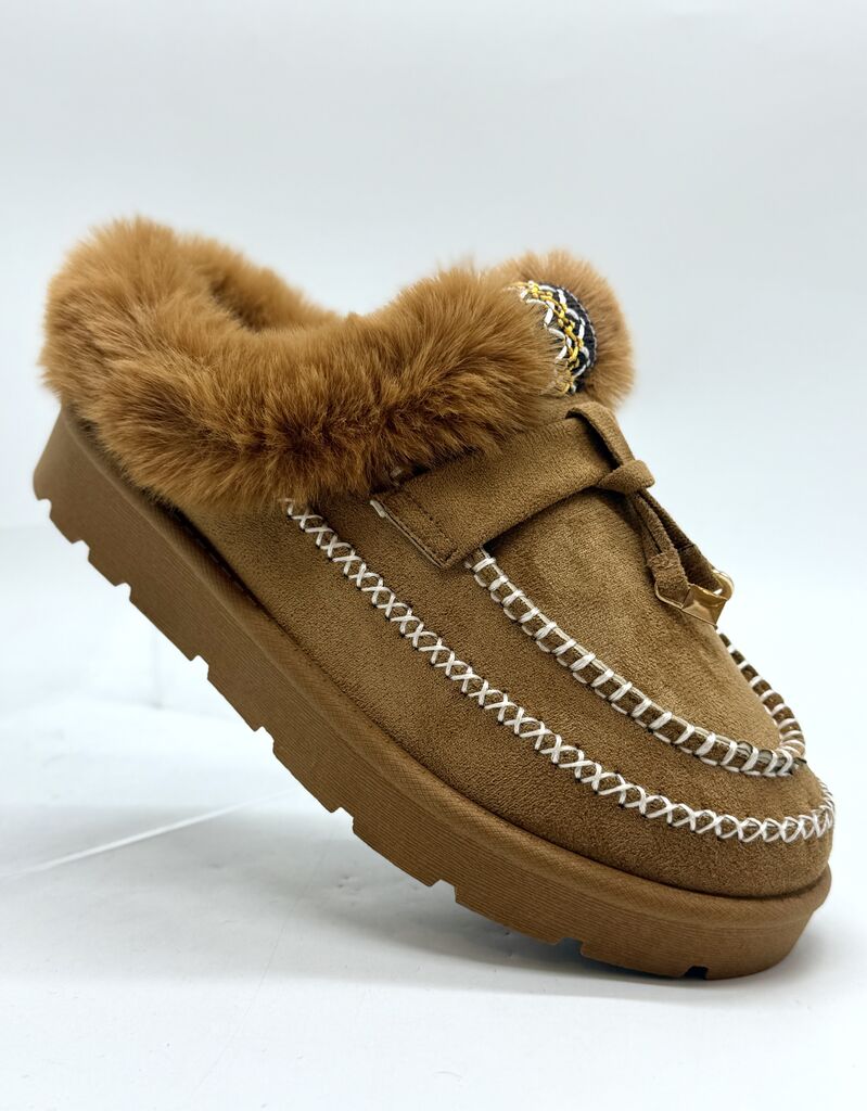Clog Sue/Fur CAMEL