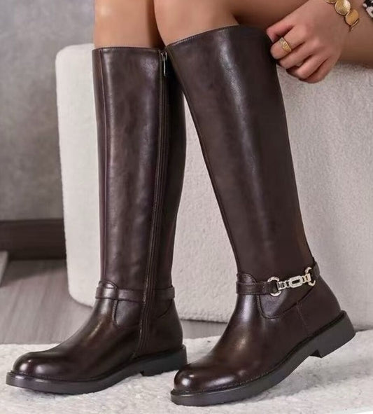 Knee High Boot Nappa BROWN