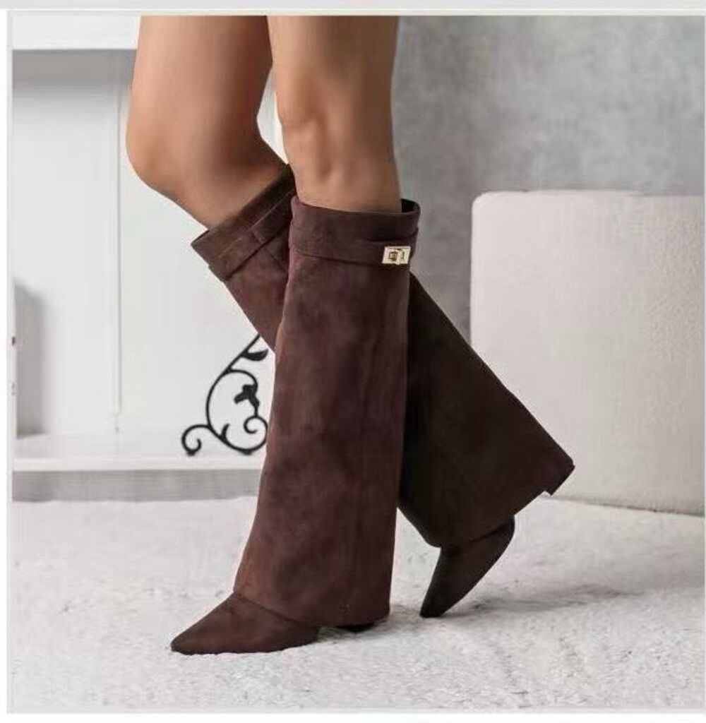 Knee High Boot Suede BROWN