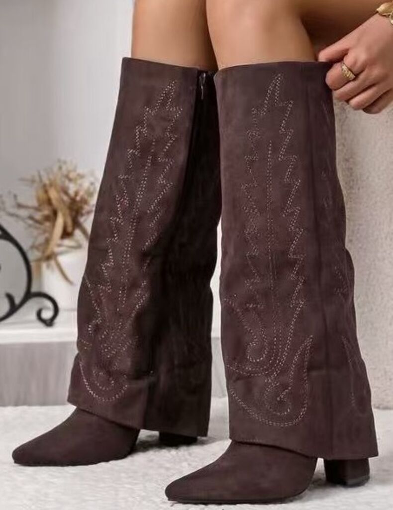 Knee High Boot Suede BROWN