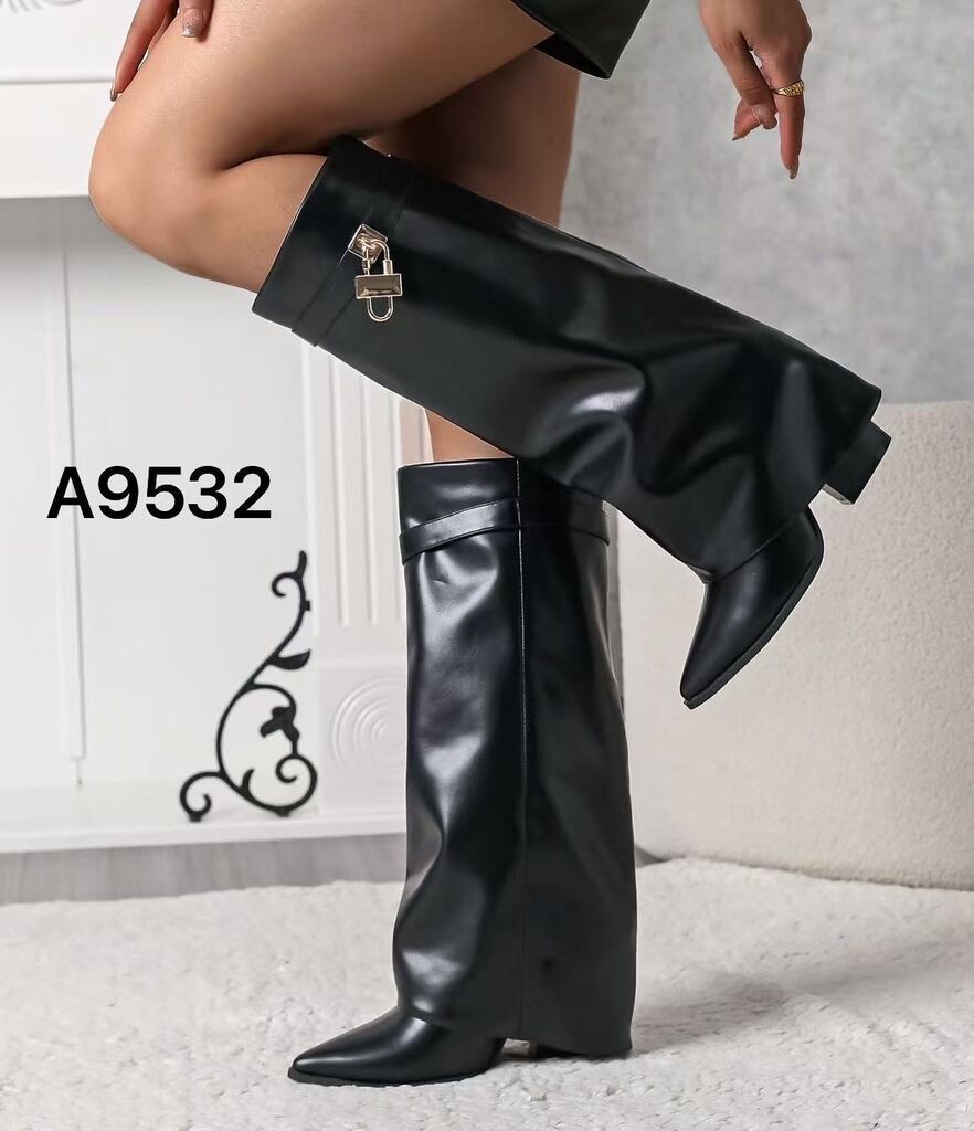 Knee High Boot Nappa BLACK