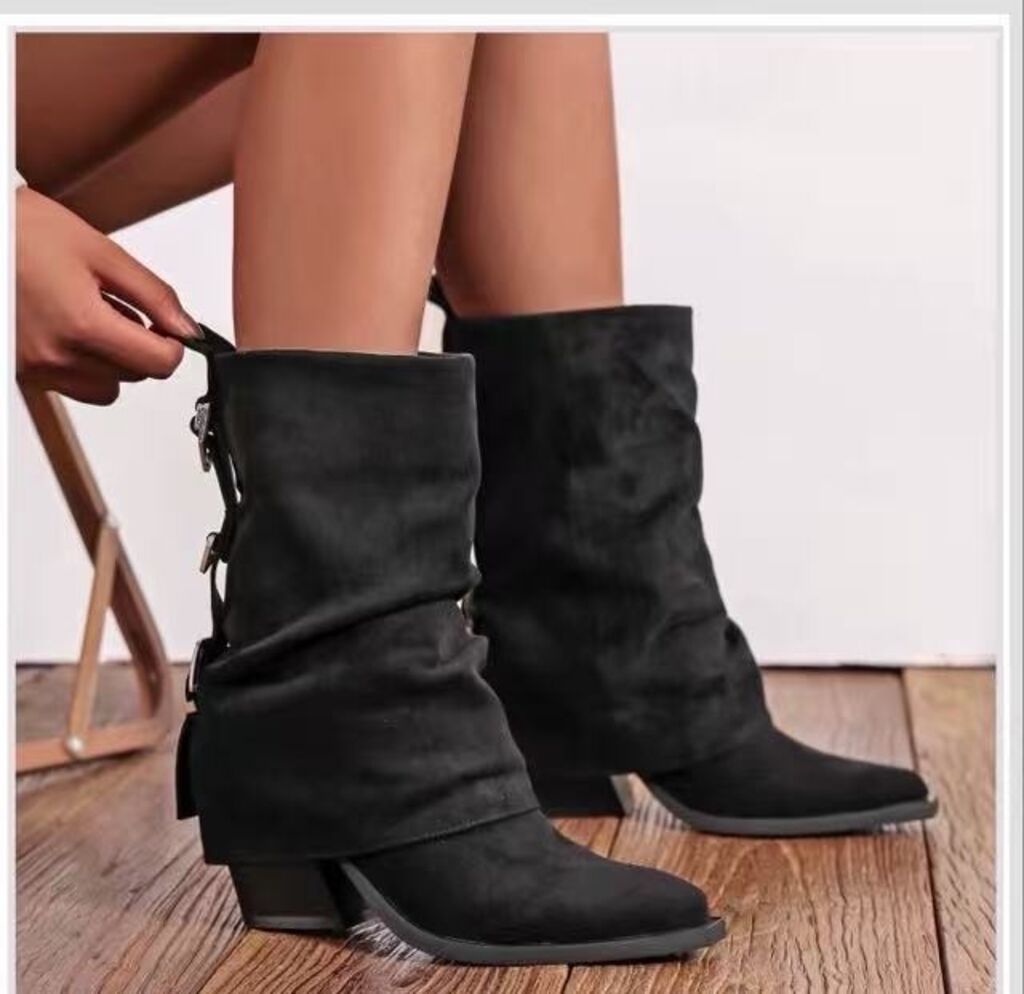 Ankle Boot Suede BLACK