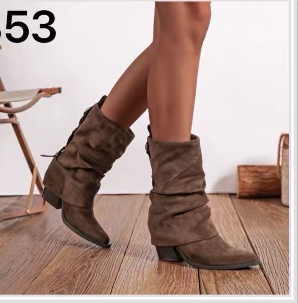 Ankle Boot Suede CAMEL