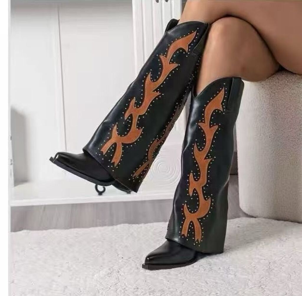 Western Boot Nappa BLK/CAM