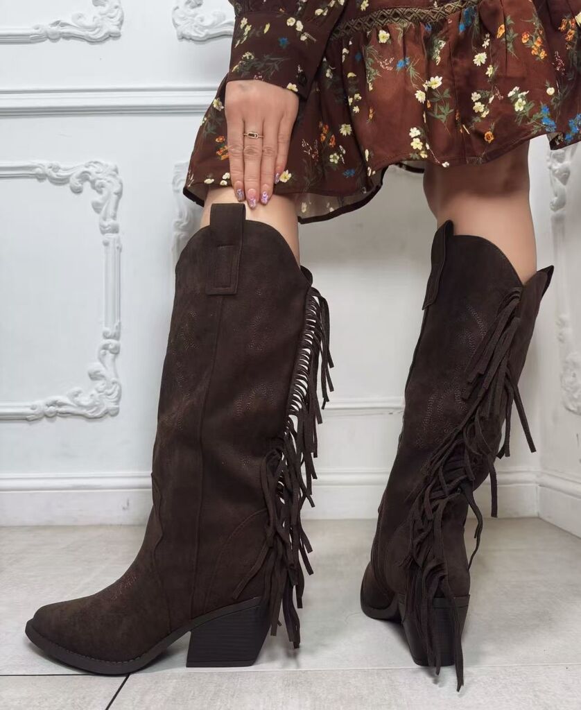 Knee High Boot Suede BROWN