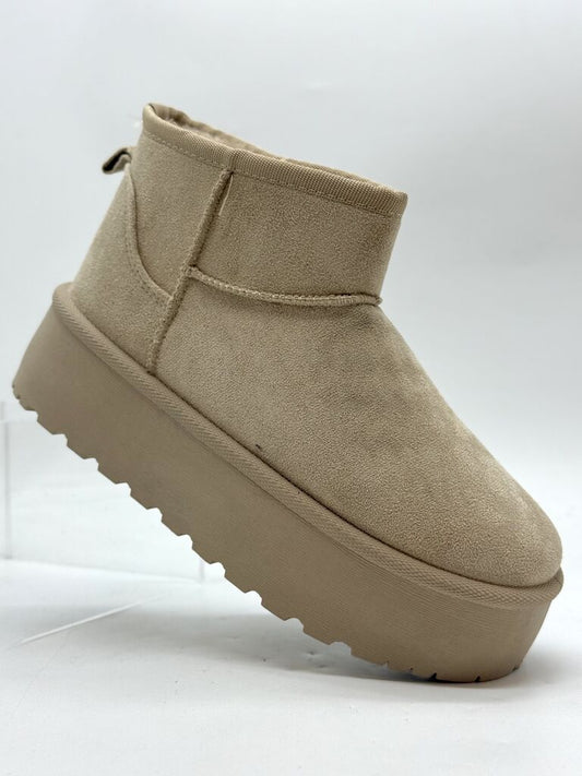 Ankle Boot Sue/Fur BEIGE