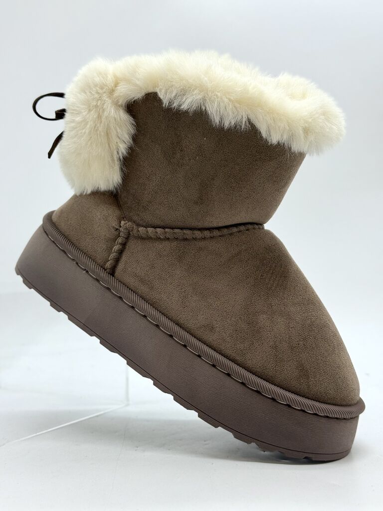 Ankle Boot Sue/Fur BROWN