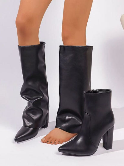 Knee High Boot Nappa BLACK