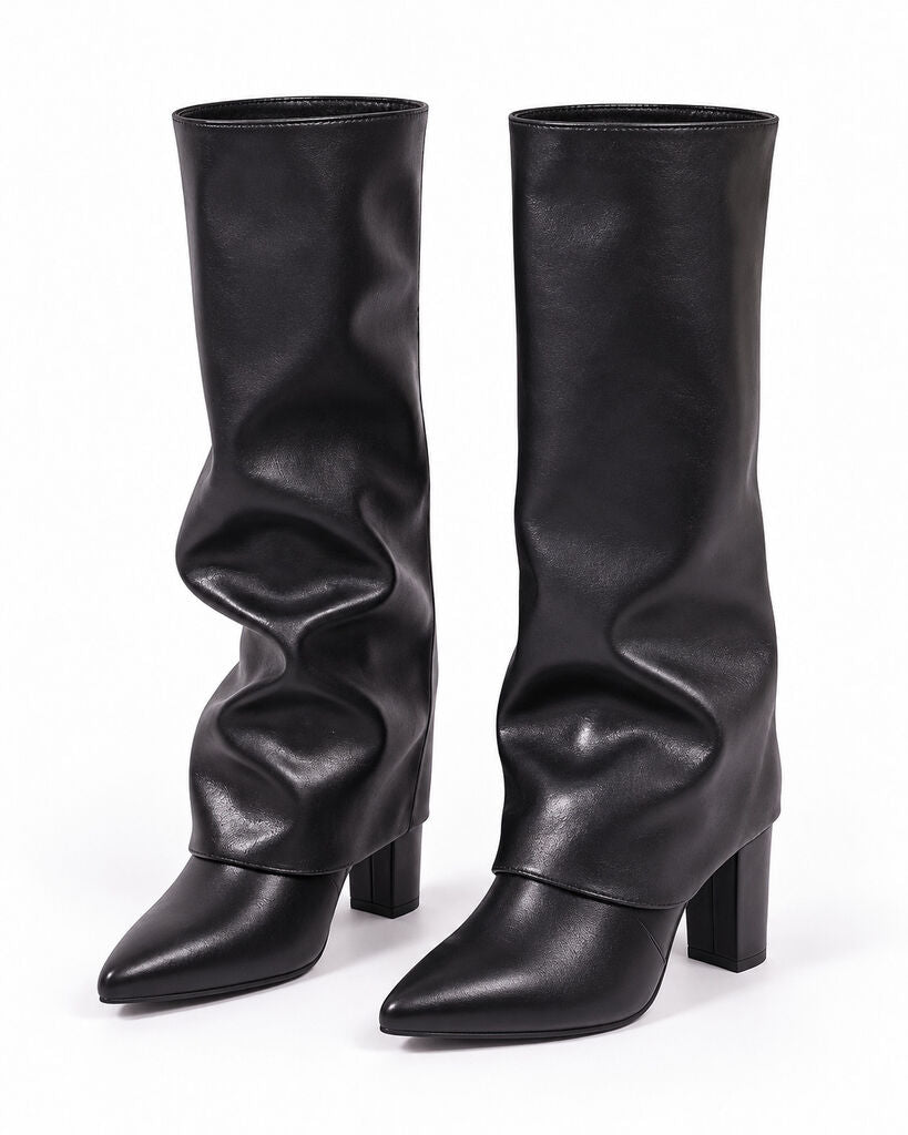 Knee High Boot Nappa BLACK