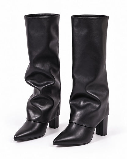 Knee High Boot Nappa BLACK