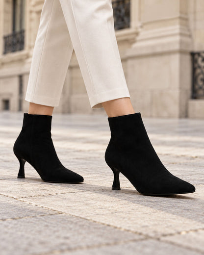 Ankle Boot Suede BLACK