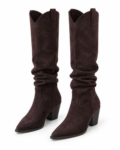Western Boot Suede BROWN