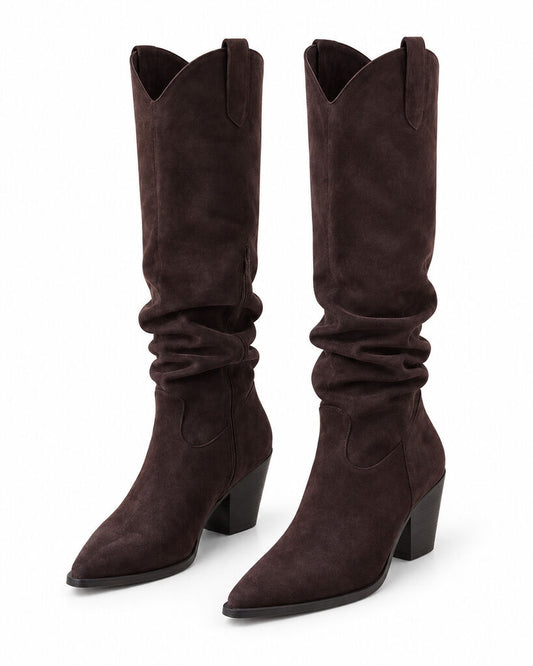 Western Boot Suede BROWN