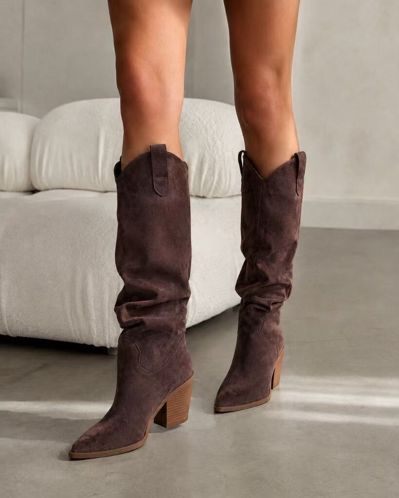Western Boot Suede MOKA