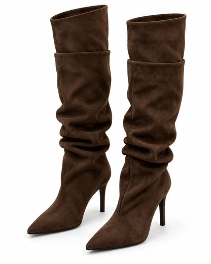 Over the Knee Boot Suede BROWN