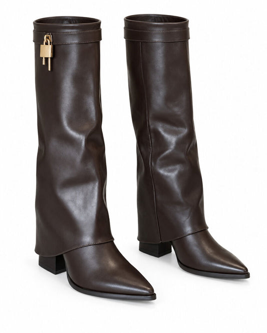 Knee High Boot Nappa BROWN
