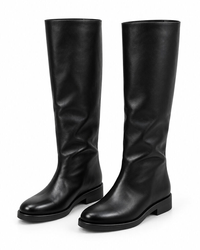 Knee High Boot Nappa BLACK