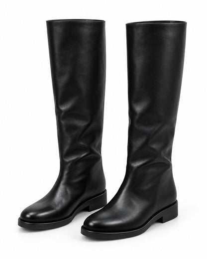 Knee High Boot Nappa BLACK