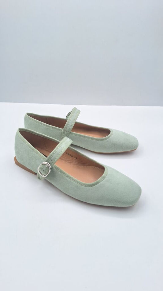Ballerina Suede GREEN