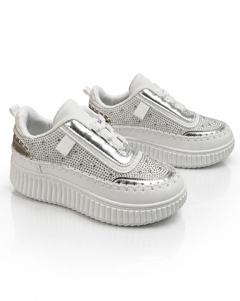 Sneaker Nap+Strass SILVER