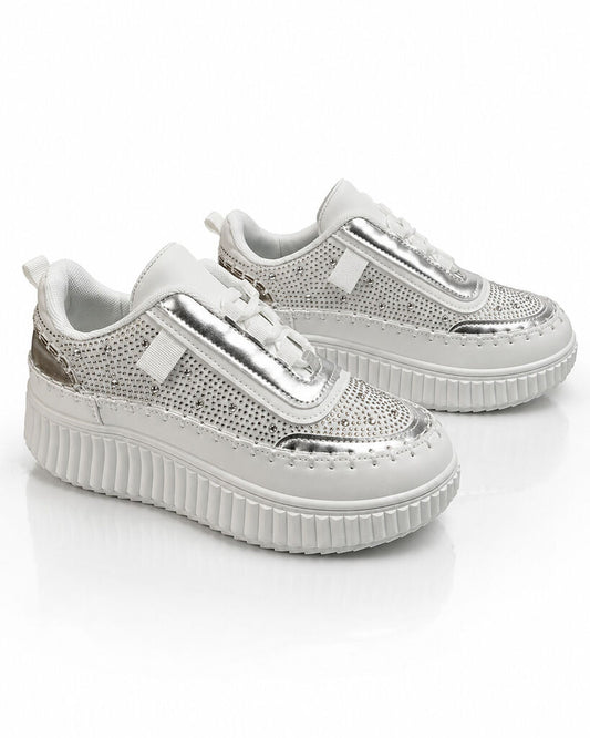 Sneaker Nap+Strass SILVER