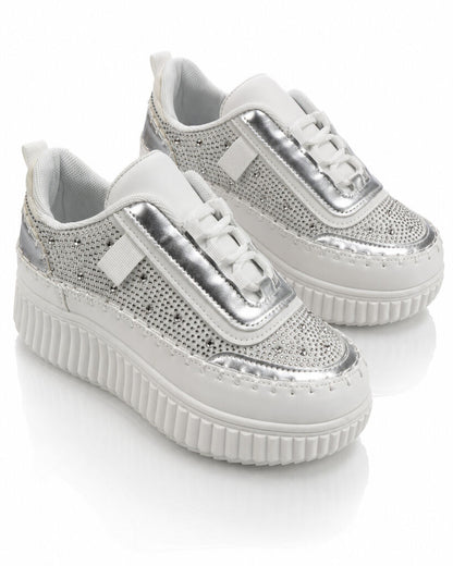Sneaker Nap+Strass SILVER