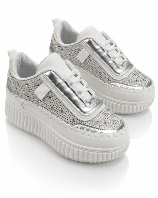Sneaker Nap+Strass SILVER